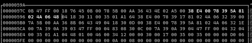 hex editor screenshot
